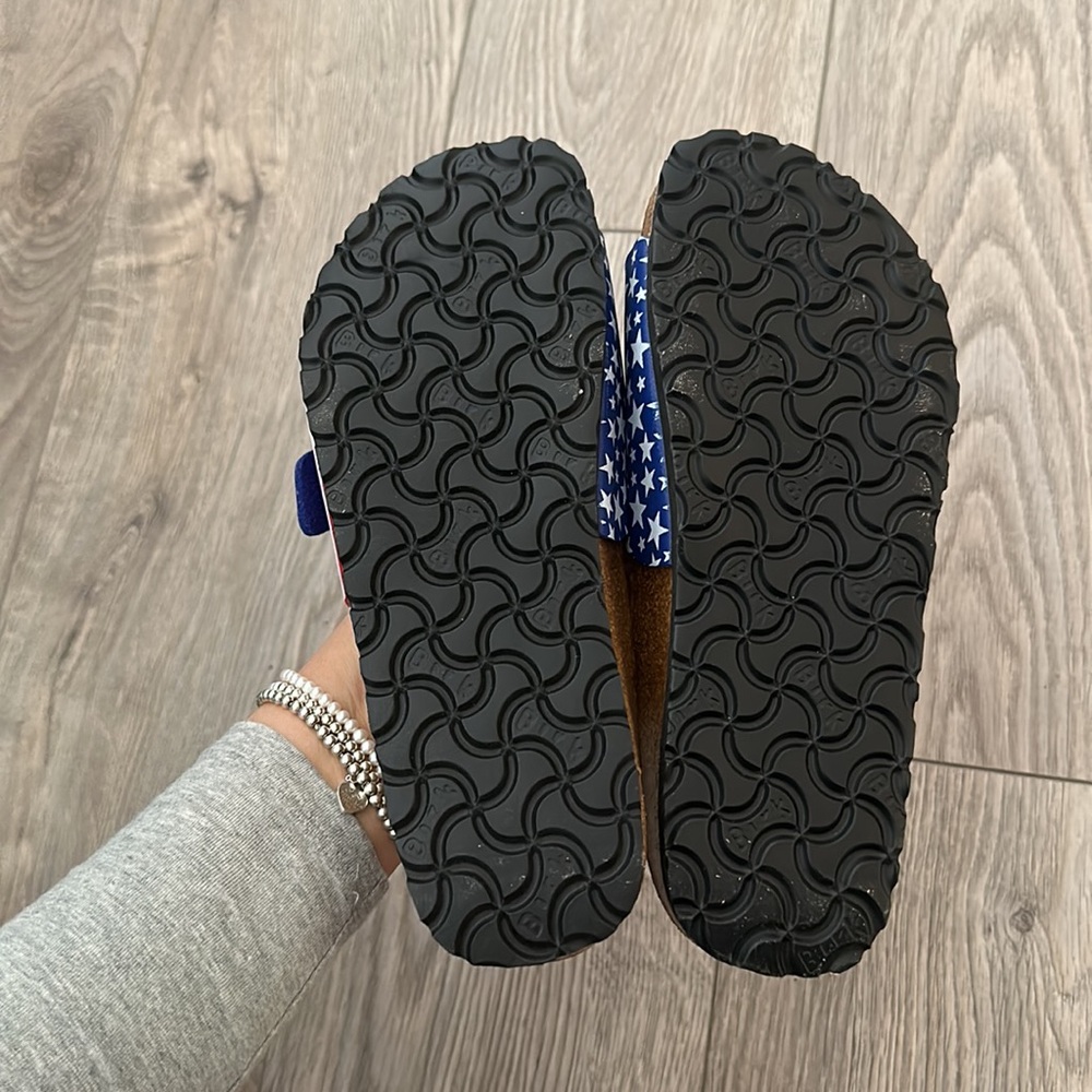 Birkenstock Birkis American Flag Patriotic Star Stripes Slides, Women's Size 6 - Picture 9 of 9